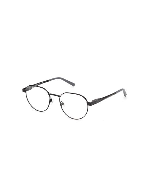 Timberland Black Tb50028 001 Optical Frames Metal Round Normal for men
