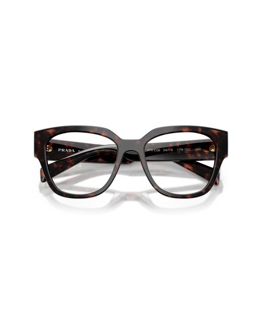 Prada Black Pr C06V 17N1O1 Optical Frames Acetate Round Normal
