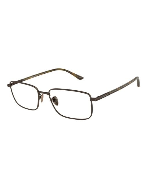 Giorgio Armani Black Ar5133 3260 Optical Frames Steel Transparent Squared Normal for men