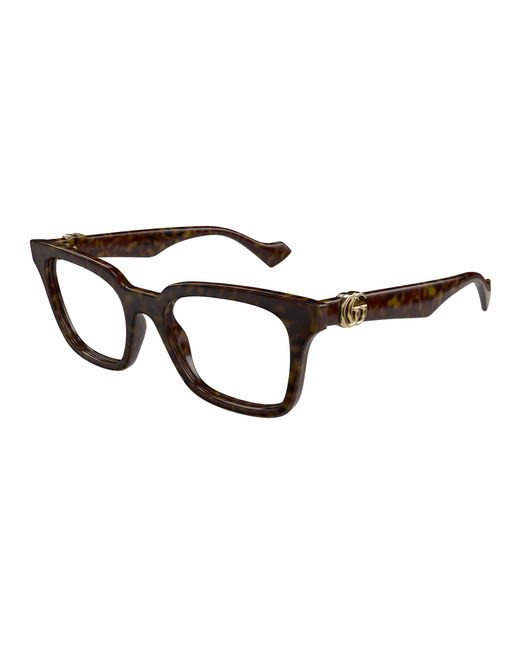 Gucci Black Gg1728O 002 Optical Frames Injected Transparent Squared