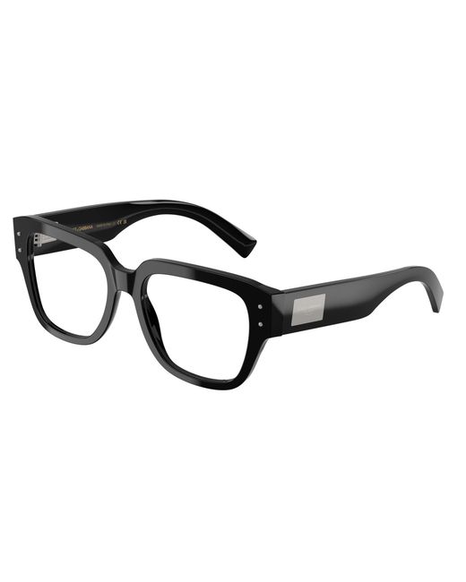 Dolce & Gabbana Black Dg3405 501 Optical Frames Acetate Transparent Squared Normal for men