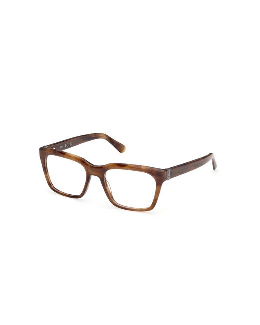 Guess Black Gu50365 050 Optical Frames Acetate Squared Normal for men