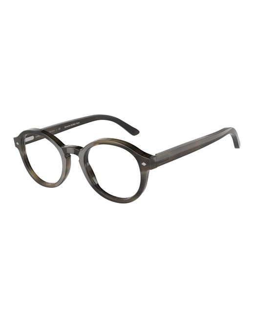 Giorgio Armani Black Ar7204 5936 Optical Frames Acetate Transparent Pillow Normal for men