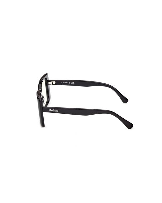 Max Mara Black Mm5231-B 001 Optical Frames Acetate Squared Normal