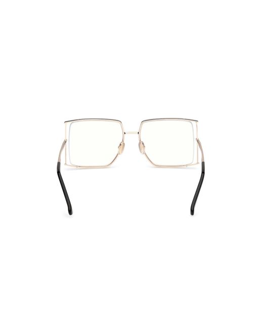 Max Mara Black Mm5156-B 001 Optical Frames Metal Squared Normal