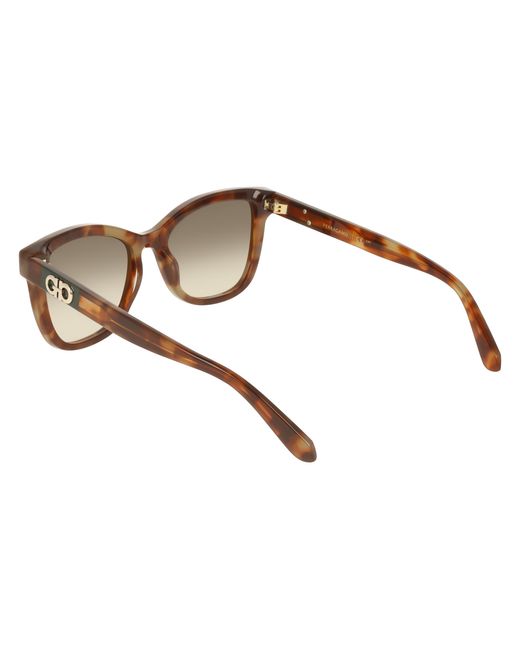 Ferragamo Black Sf2108S 225 Sunglasses Acetate Squared Normal