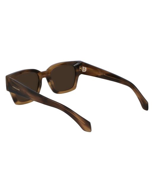 Ferragamo Black Sf2010S 319 Sunglasses Acetate Squared Normal Normal for men