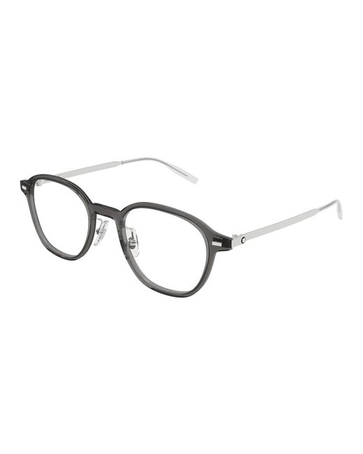 Montblanc Black Mb0427O 004 Optical Frames Transparent Round for men
