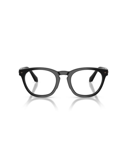 Giorgio Armani Black Ar7284 5875 Optical Frames Acetate Round Normal for men