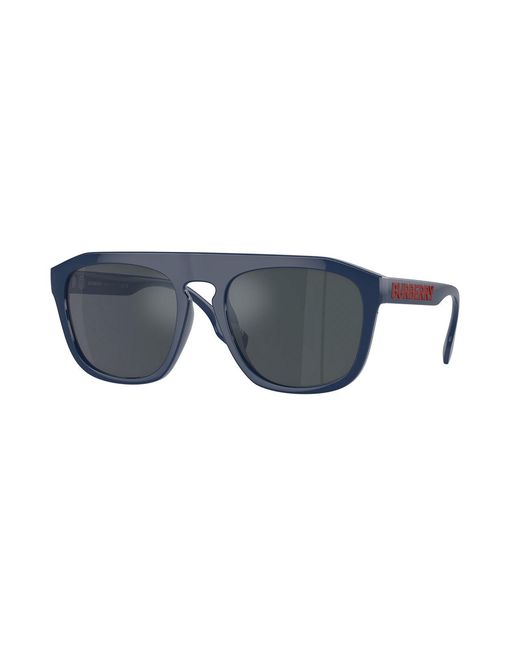 Burberry Blue Be4396U Wren 405825 Sunglasses Injected Squared Anti- Light Anti -Reflex for men