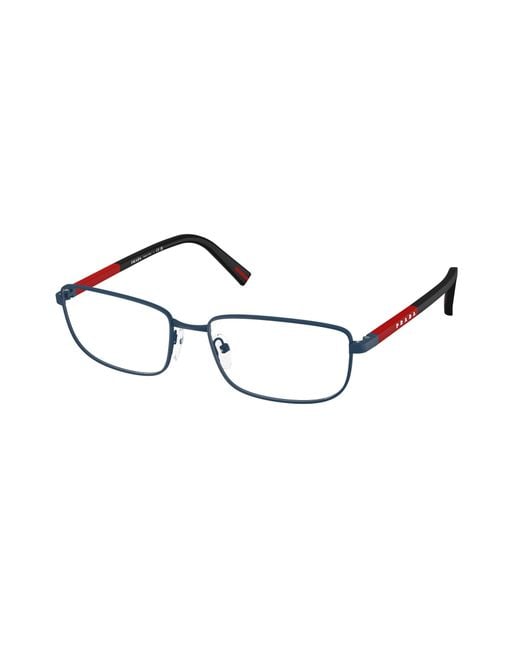 Prada Linea Rossa Black Ps 50Sv Tfy1O1 Optical Frames Metal Pillow Normal for men