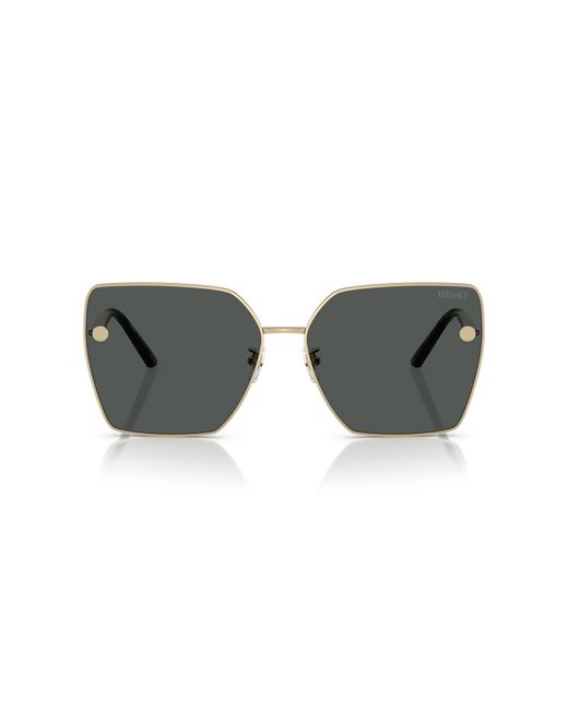 Versace Black Ve2270D 125287 Sunglasses Metal Squared Normal