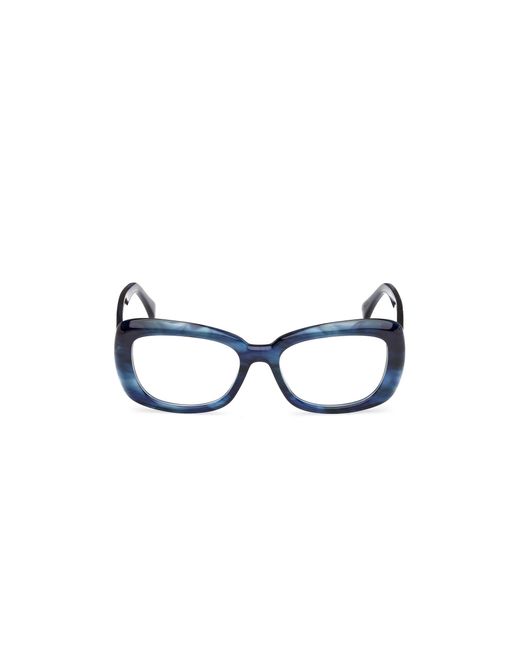 Max Mara Black Mm5211 092 Optical Frames Acetate Round Normal