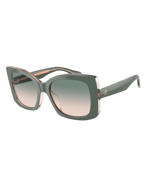 Giorgio Armani Black Ar8208U 60762C Sunglasses Acetate Squared Normal Shaded
