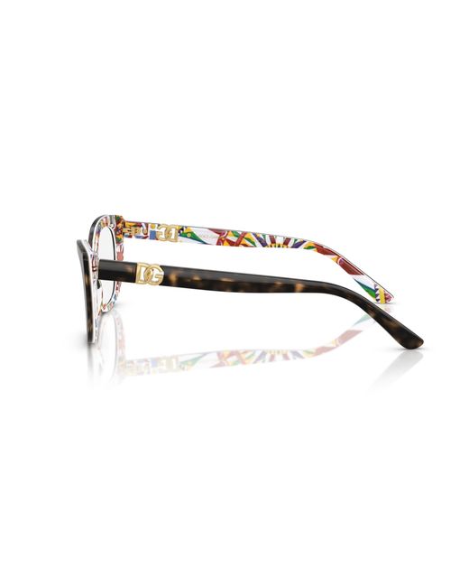 Dolce & Gabbana Black Dg3398 3217 Optical Frames Acetate Cat Eye Normal