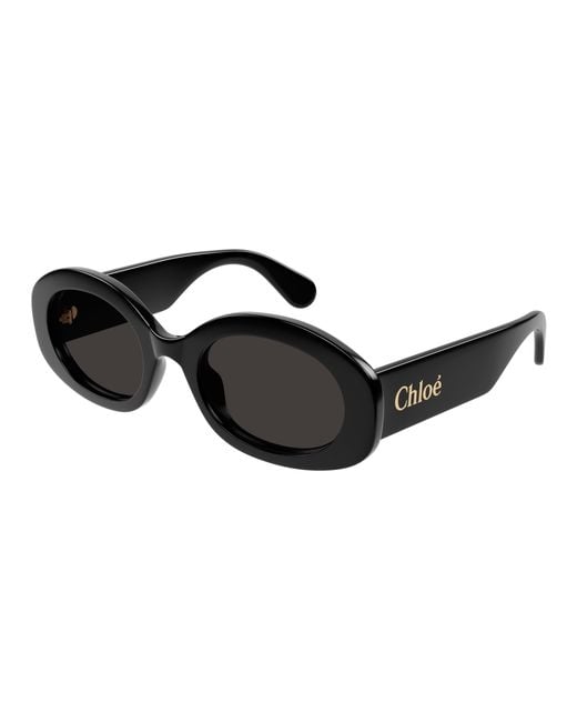 Chloé Black Ch0258S 001 Sunglasses Acetate Round