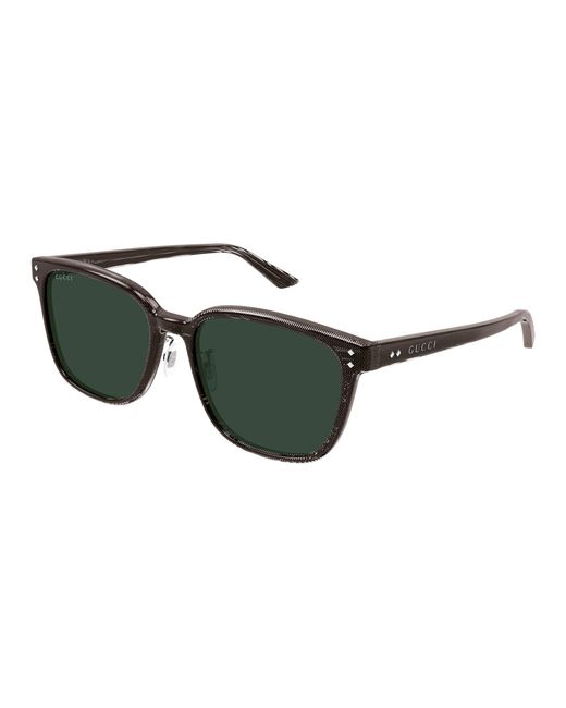 Gucci Black Gg1896Sk 003 Sunglasses Acetate Squared for men