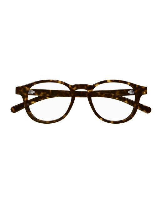 Gucci Black Gg1510O 002 Optical Frames Acetate Transparent Round for men