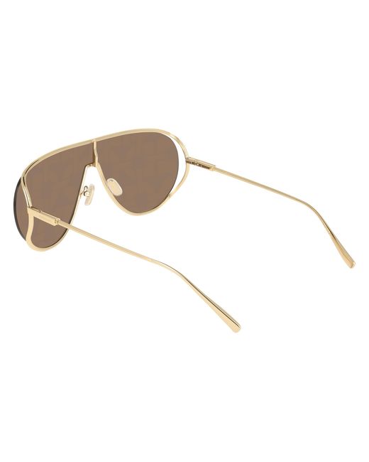 Ferragamo Black Sf323Sg 751 Sunglasses Metal Pilot Normal