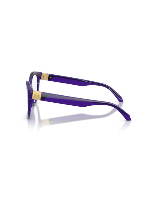 Versace Black Ve3384 5545 Optical Frames Acetate Round Normal