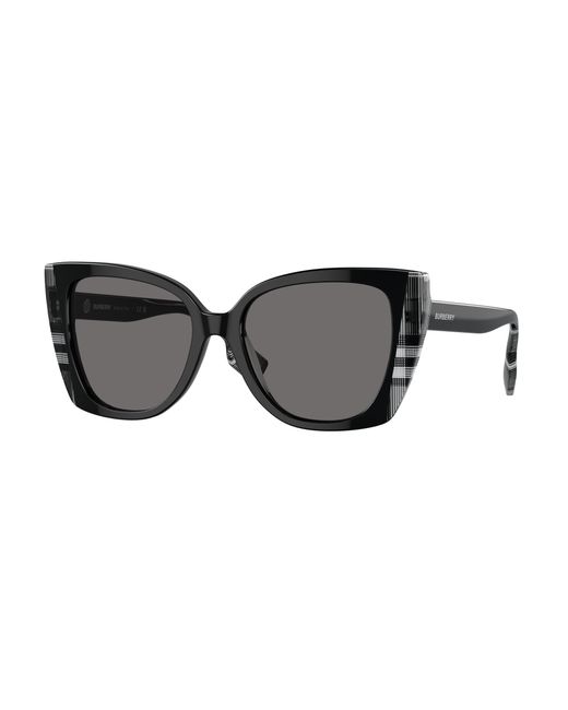 Burberry Black Be4393 Meryl 405181 Sunglasses Acetate Cat Eye Polarized