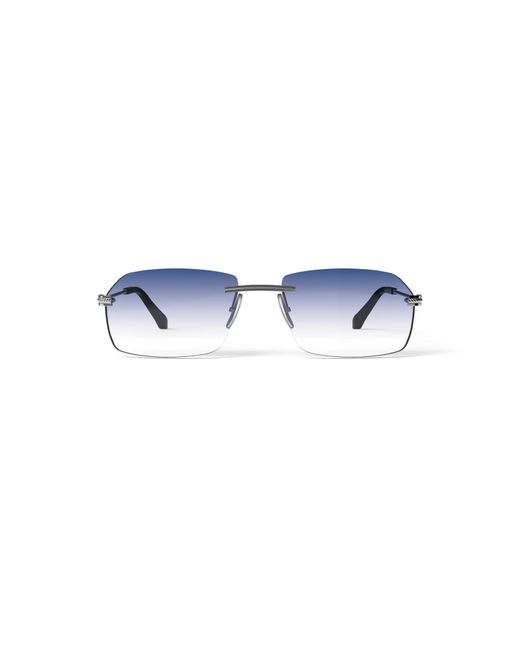 Xlab Black Paros Sunglasses Metal Smoke Squared Normal Shaded