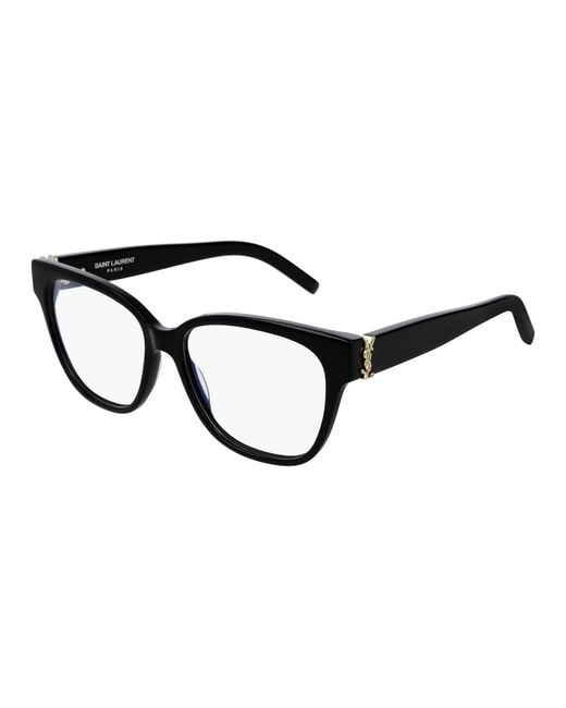 Saint Laurent Black Sl M33 003 Optical Frames Acetate Squared