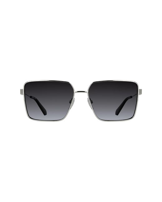 Calvin Klein Black Ckj26201S 040 Sunglasses Metal Smoke Squared Normal