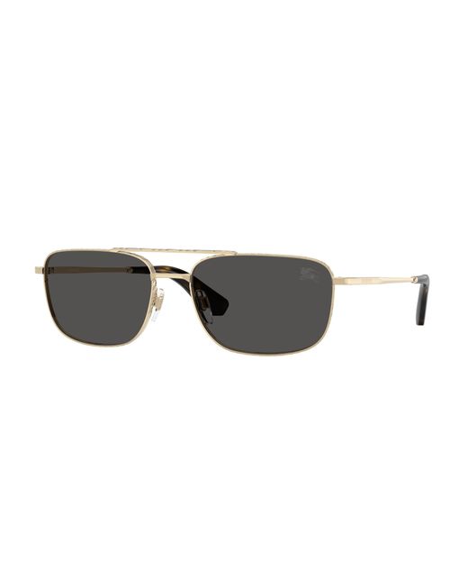Burberry Black Be3170 110987 Sunglasses Metal Pilot Normal for men