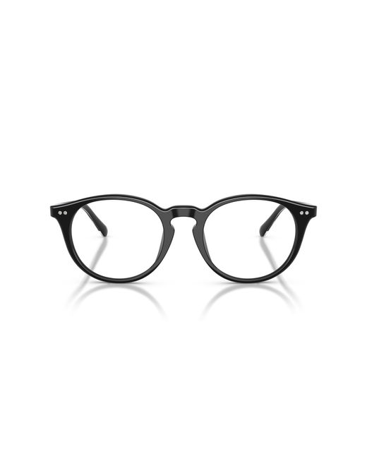 Ralph Lauren Black Rl6263U 5001 Optical Frames Acetate Transparent Round Normal for men