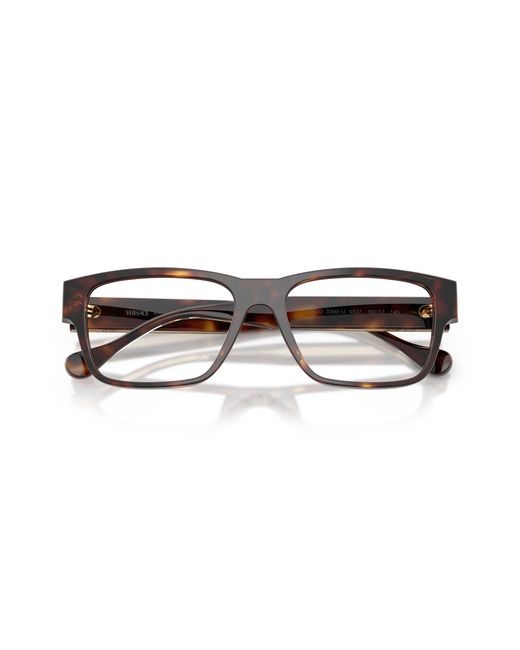 Versace Black Ve3390U 5537 Optical Frames Acetate Transparent Squared Normal for men