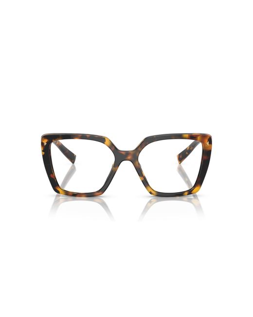 Prada Black Pr 16Zv Vau1O1 Optical Frames Acetate Squared Normal