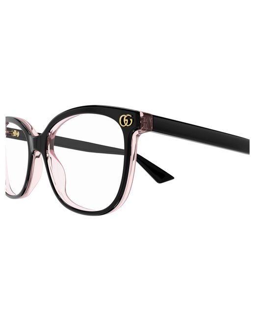 Gucci Black Gg1816O 003 Optical Frames Acetate Transparent Squared
