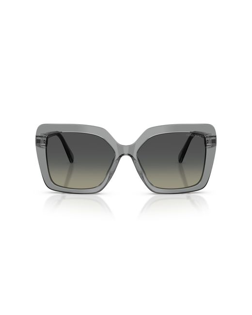 Swarovski Black Sk6049 106211 Sunglasses Acetate Butterfly Normal Shaded