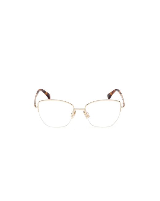Max Mara Black Mm5234 032 Optical Frames Metal Geometric Normal