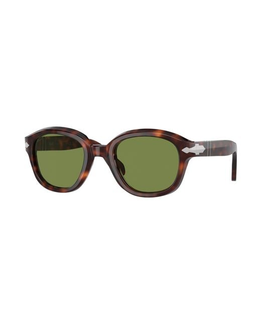Persol Green Po0060S 24/4E Sunglasses Acetate Pantos Normal