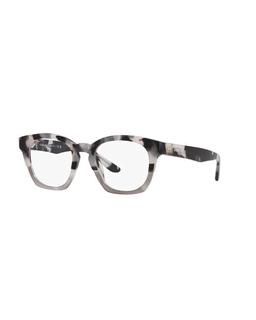 Giorgio Armani Black Ar7245U 6009 Optical Frames Acetate Transparent Squared Normal for men