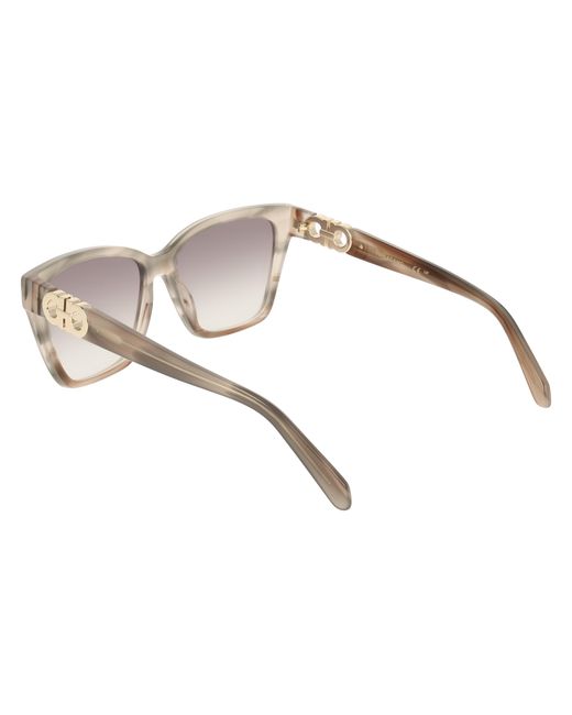 Ferragamo Black Sf2110S 013 Sunglasses Acetate Squared Normal