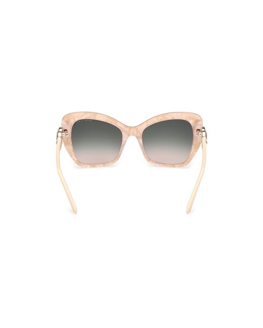 Guess Black Gm00032 59B Sunglasses Acetate Smoke Butterfly Normal