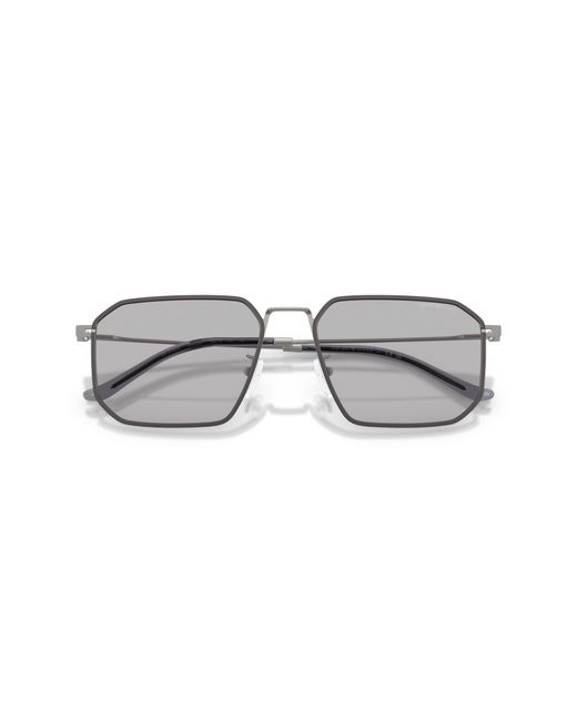 Emporio Armani Black Ea2165D 300387 Sunglasses Metal Geometric Normal for men
