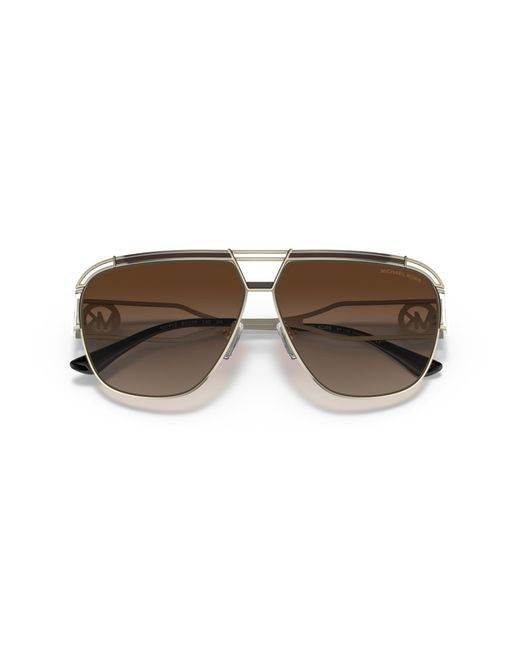 Michael Kors Black Mk1102 Vienna 101413 Sunglasses Metal Pilot Normal Shaded