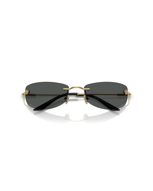 Versace Black Ve2279 100287 Sunglasses Metal Squared Normal for men