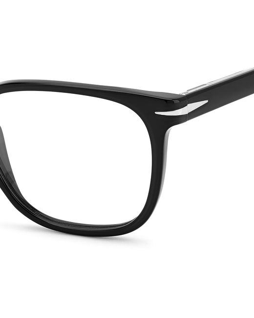 David Beckham Black Db 1107 807 Optical Frames Plastic Squared for men