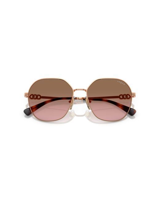 Vogue Eyewear Black Vo4318Sb 515214 Sunglasses Metal Geometric Normal Shaded
