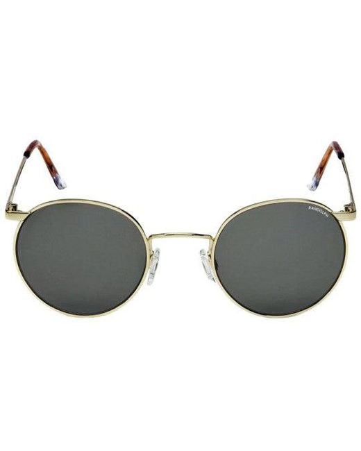 Randolph Engineering Green P3016 23K Outlet Sunglasses Metal Round Normal