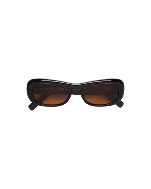 Retrosuperfuture Black Pjv Sugo Refined Sunglasses Acetate Squared Normal