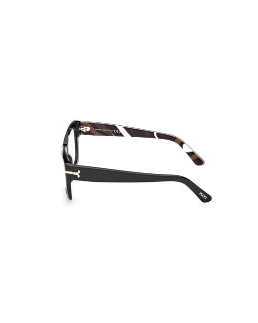 Emilio Pucci Black Ep5270 005 Optical Frames Acetate Squared Normal
