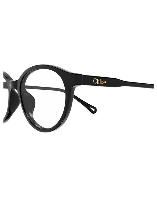Chloé Black Ch0316Oa 001 Optical Frames Acetate Transparent Round