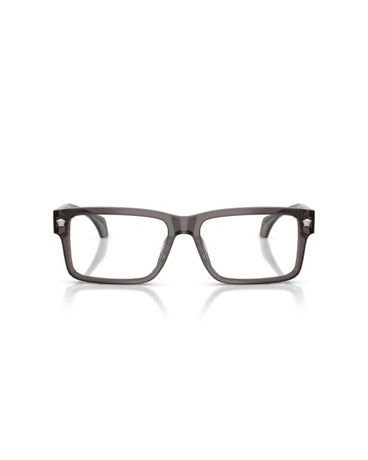 Versace Black Ve3391U 5542 Optical Frames Acetate Transparent Squared Normal for men