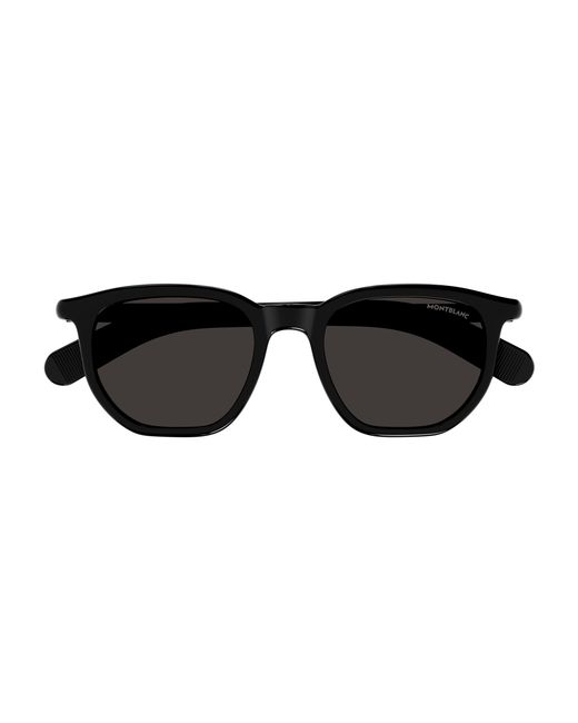 Montblanc Black Mb0352S 001 Sunglasses Squared for men